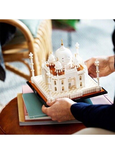 LEGO مجموعة بناء سلسلة تاج محل 21056 ، مجموعة بلوكات أطفال نموذج مميز للأولاد والبنات هدية عيد الطفل