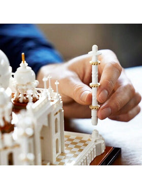 LEGO مجموعة بناء سلسلة تاج محل 21056 ، مجموعة بلوكات أطفال نموذج مميز للأولاد والبنات هدية عيد الطفل