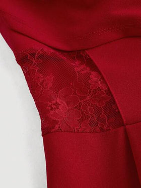 SHEIN MOD جمبسوت صيفية بياقة متدلية، جمبسوت دانتيل منقوبة عتيقة، جمبسوت ذات ساق واسعة، جمبسوت نسائية للزفاف، جمبسوت خريفية/شتوية، ملابس معلم، جمبسوت بطراز المال القديم، جمبسوت كاجوال للأعمال، جمبسوت للغداء، جمبسوت للمناسبات الخارجية، جمبسوت رسمية