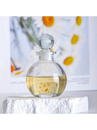 زجاجة عطر من الزجاج سعة 3.38 أونصة، حاوية معطرة قابلة لإعادة التعبئة، بدون رائحة، وعاء زهور ديكوري لغرفة المعيشة