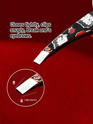Betty Boop x SHEIN قطعتان أداة نتف الحواجب مطبوعة برسوم الشخصيات الكرتونية وشفاه الوردة ، هدايا