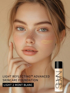Nars أساس نارس المعكس للضوء - مكياج متقدم - أساس هجين للعناية بالبشرة بحجم صغير - #-LIGHT 2