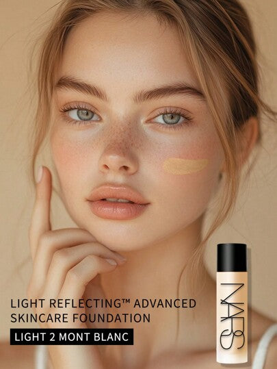 Nars أساس نارس المعكس للضوء - مكياج متقدم - أساس هجين للعناية بالبشرة بحجم صغير - #-LIGHT 2