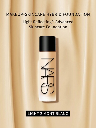 Nars أساس نارس المعكس للضوء - مكياج متقدم - أساس هجين للعناية بالبشرة بحجم صغير - #-LIGHT 2