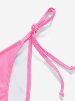 Swim Basics بدلة سباحة نسائية قطعتين - معلقة من الرقبة وبدون ظهر مع ربط من الجنبين ،موضة الصيف