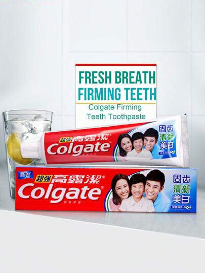 colgate طقم واحد، معجون أسنان بنكهة النعناع معزز بالكالسيوم للحماية من التجاويف الفائقة، يقوي الأسنان ، ينتعش النفس، أبيض متلألئ، مضاد للتجاويف (90جم/3.17أونصة)