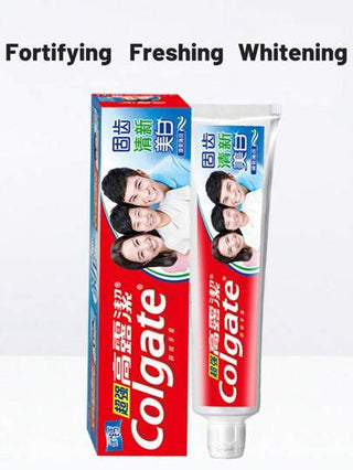 colgate طقم واحد، معجون أسنان بنكهة النعناع معزز بالكالسيوم للحماية من التجاويف الفائقة، يقوي الأسنان ، ينتعش النفس، أبيض متلألئ، مضاد للتجاويف (90جم/3.17أونصة)