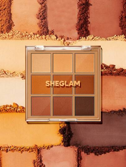SHEGLAM مجموعة ظلال العيون Nine To Fine-Nomadic 9-Clolor Matte Eyeshadow Palette لون بني دافئ، ظلال عيون فائقة الصبغة وناعمة وقابلة للمزج، ظلال عيونBrown علامة تجارية جمال مكياج ميكب مستحضرات تجميل للنساء الفتيات مثالي لفصل الشتاء الربيع مثالي ل- Y2K أزيا