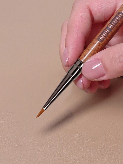 قلم رسم مائي قطعة واحدة مع غطاء لتصميم فن الأظافر، يتضمن أنماط أوراق البامبو والزهور وفراشة