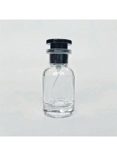 زجاجة عطر زجاجية فاخرة 30مل ، رشاش مستحضرات تجميل ناعم ، وعاء زيوت أساسية زجاجي شفاف محمول، مناسب للسفر قطعة واحدة