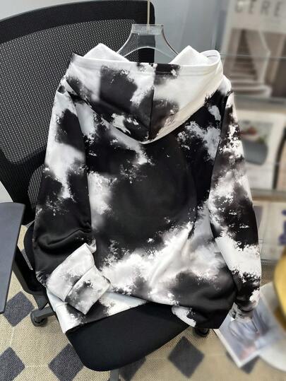 SHEIN 1 قطعة بلوزة كاجوال مريحة دافئة ذات لون أحادي مع سحاب نصفي وجيب كنغر مصنوعة من الأقمشة المحبوكة، هدايا الحفلات، ملابس العودة إلى المدرسة، خريف/شتاء
