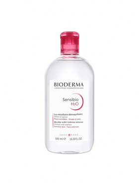 Bioderma ماء التنظيف الخفيف للوجه متعدد الاستخدامات (منظف للوجه ، مزيل للمكياج وتنظيف العيون والشفاه) ، 500مل