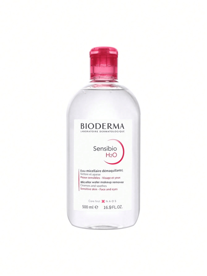 Bioderma ماء التنظيف الخفيف للوجه متعدد الاستخدامات (منظف للوجه ، مزيل للمكياج وتنظيف العيون والشفاه) ، 500مل