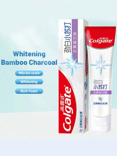 colgate معجون أسنان بصودا الخبز المبيّض بنكهة النعناع الشمالي الأمريكي، تبييض، لطيف و غير كاشط، رغوة غنية، منعش للأنفاس، عالي النقاوة (120جرام/4.23 أونصة)