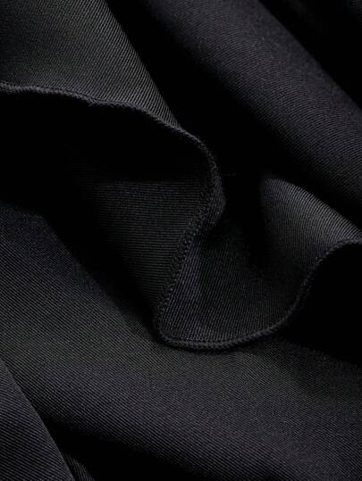 DAZY تنورة أنيقة لون أحادي مع كشكشة وهيمة غير متماثلة للنساء