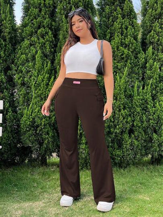 EZwear بنطلون شامل للنساء مخرم مرن ذو أكمام واسعة