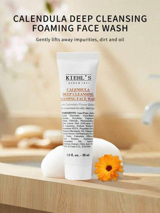 Kiehl's غسول وجه مرطب وعميق التنظيف من كيلز بالخلاصة النباتية - حجم صغير 1 أونصة سائلة/30 مل