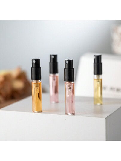 عينات رذاذ الأربع عطور المملوءة ب مصاحبة حقيقية لحلوى الكاكاو بنفس النكهة. علبة العطر طويلة الأمد مريحة للنساء لحملها