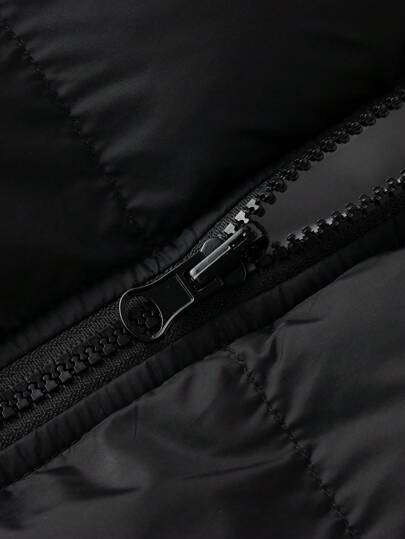 Manfinity Homme معطف مبطن ذو قبعة قابل للعكس مع رباط للرجال