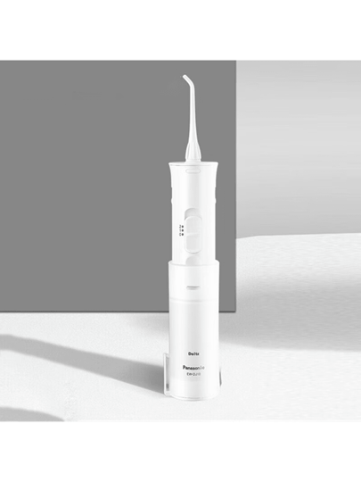Panasonic جهاز تنظيف الأسنان بالماء اللاسلكي المحمول من باناسونيك EW-DJ10-W405 قطعة واحدة، جهاز غسيل الفم المريح المقاوم للماء، لاستخدامه في المنزل والسفر