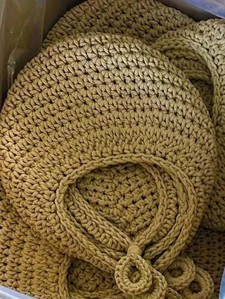 سلة حائط معلقة قطعة واحدة، سلة نسيج بأسلوب بوهيمي، بتصميم قطرة الماء المبتكر، مناسبة للخضروات والفواكه، سلة تخزين للمطبخ، ديكور المنزل، ديكور الغرفة، ديكور الحائط