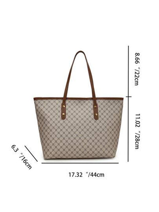 حقيبة يد كتف واسعة الحجم مطبوعة بالكامل، هدية عيد الأم، حقيبة يد مطبوعة بنمط حرفي عتيق، سعة كبيرة، حقيبة كتف مثالية للتنقل