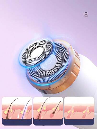 آلة إزالة الشعر الكهربائية القابلة لإعادة الشحن للوجه والأرجل والمنطقة الحساسة، ماكينة حلاقة بدون سلك للنساء