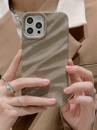 حافظة هاتف ناعمة ذات تصميم موجي ثلاثي الأبعاد بطراز بسيط، متوافقة مع أجهزة iPhone 16 Pro Max/16/16 Pro/16 Plus/15/15 Pro Max/15 Pro/11/12/13/14 Pro Max/11 Pro/11 Pro Max/12 Pro/12 Pro Max/13 Pro/13 Pro Max/14 Pro/14 Pro Max، أنيقة وإبداعية