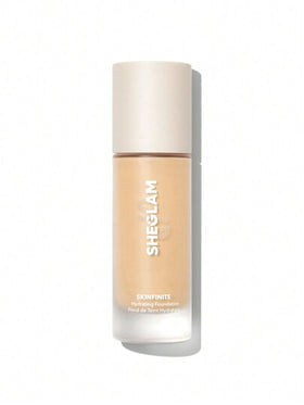SHEGLAM كريم أساس مرطب من Skinfinite-كريم أساس زبدي يدوم طويلاً ويغطي البشرة بالكامل ولا يتلاشى ويخفي المسام ويدوم طويلاً ولا يترك أي أثر دهني على البشرة، كريم أساس ناعم وخفيف الوزن علامة تجارية جمال مكياج ميكب مستحضرات تجميل للنساء الفتيات مثالي لفصل...
