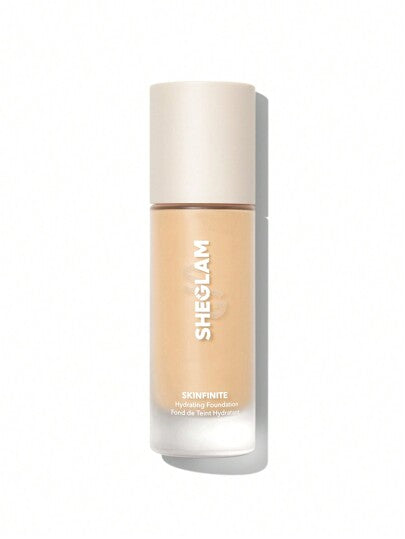 SHEGLAM كريم أساس مرطب من Skinfinite-كريم أساس زبدي يدوم طويلاً ويغطي البشرة بالكامل ولا يتلاشى ويخفي المسام ويدوم طويلاً ولا يترك أي أثر دهني على البشرة، كريم أساس ناعم وخفيف الوزن علامة تجارية جمال مكياج ميكب مستحضرات تجميل للنساء الفتيات مثالي لفصل...