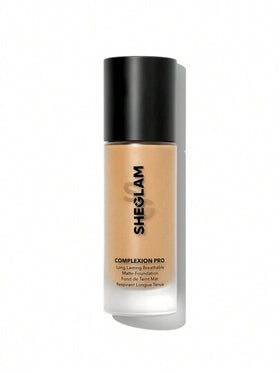 SHEGLAM كريم أساس مطفي يدوم طويلاً وقابل للتنفس من Complexion Pro-Acorn Matte-كريم أساس كامل التغطية مقاوم للتعرق-التحكم في الزيوت-تغطية كاملة-خافي عيوب-مقاوم للماء-تغطية كاملة تدوم طويلاً-خالٍ من المسام-خالٍ من العيوب-التحكم في الزيوت-لا يتلاشى-كريم أ...