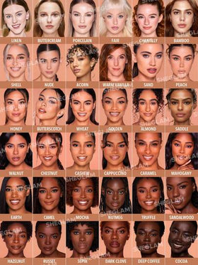 SHEGLAM كريم أساس مطفي يدوم طويلاً وقابل للتنفس من Complexion Pro-Acorn Matte-كريم أساس كامل التغطية مقاوم للتعرق-التحكم في الزيوت-تغطية كاملة-خافي عيوب-مقاوم للماء-تغطية كاملة تدوم طويلاً-خالٍ من المسام-خالٍ من العيوب-التحكم في الزيوت-لا يتلاشى-كريم أ...