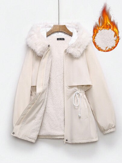 SHEIN EZwear معطف قصير مبطن بنمط المربعات للنساء ذو طراز جديد