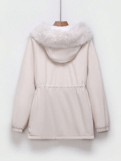 SHEIN EZwear معطف قصير مبطن بنمط المربعات للنساء ذو طراز جديد