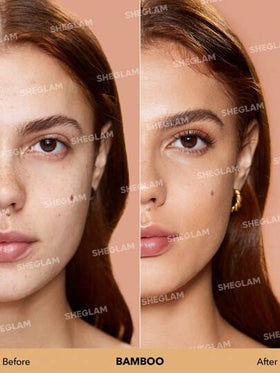 SHEGLAM كريم أساس مطفي يدوم طويلاً من Complexion Pro-مقاوم للتعرق، يتحكم في الزيوت، تغطية كاملة، خالٍ من المسام، خافي عيوب، مقاوم للماء، تغطية كاملة تدوم طويلاً، خالٍ من المسام، خالٍ من العيوب، يتحكم في الزيوت، لا يتلاشى، كريم أساس سائل خفيف الوزن وناع...