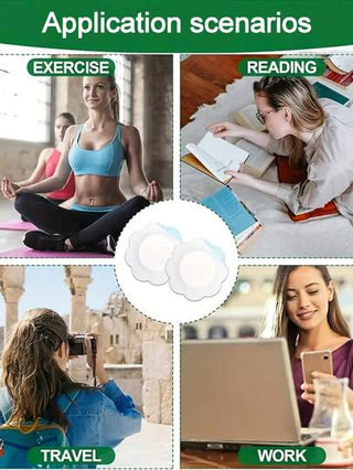 طقم تانكيني حريمي 20 قطعة / 30 قطعة / 50 قطعة / 100 قطعة شكل البتلة، شكل النجمة الخماسية، وشكل قلب من لفائف زيت الخروع لعناية البطن- لاصقة ذاتية، قطنية ماصة قابلة للتخلص منها لرعاية السرة (الزيت غير مضمن)