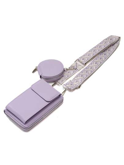 حقيبة كروسبودي تصميم فريد جديد، حقيبة كتف للنساء عصرية، حقيبة هاتف محمول بسيطة للأم والطفل