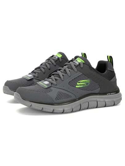 Skechers أحذية رياضية رجالية تنفس من الشبك للجري، حذاء رياضي للجري، حذاء رياضي ضخم، 232398-CHAR