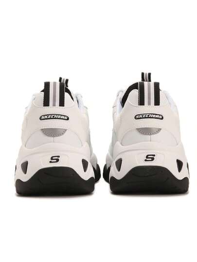Skechers حذاء رجالي ذو نعل سميك لزيادة الطول من الجيل الثالث من أحذية الباندا، حذاء رياضي خفيف الوزن، حذاء كاجوال 237152-WHT