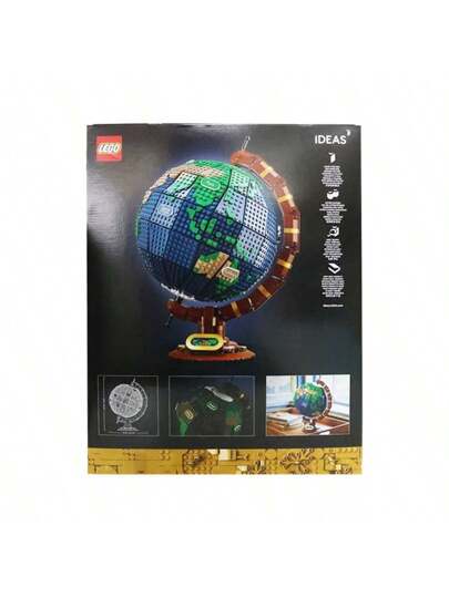 LEGO لعبة كتل بناء الكرة الأرضية 21332، طقم تجربة علمية للأولاد والبنات، هدية