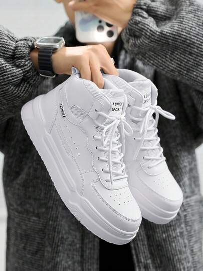 أحذية رياضية كاجوال عالية الكعب يوميّة، أحذية رياضية مريحة للخارج بنمط الرباط، أحذية للأزواج