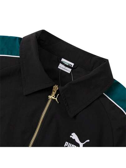 Puma جاكيت كاجوال من نوع T7 بقصة فضفاضة للنساء بأسلوب باريسي مبطن (629113-01)