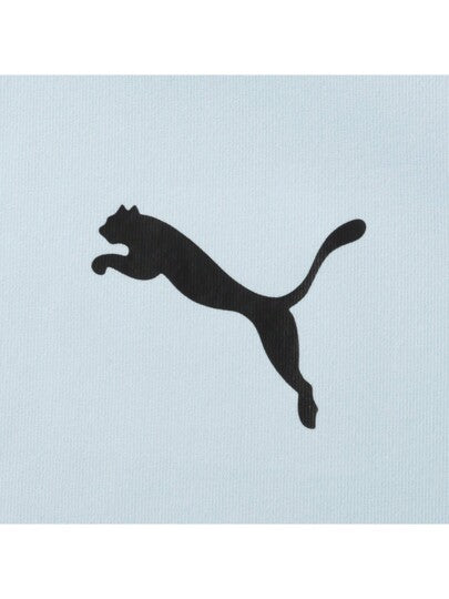Puma تي شيرت رياضي أزرق كاجوال بأكمام قصيرة وياقة مستديرة وفضفاض بتصميم متحرر مناسب للجنسين، الرقم 682915-69
