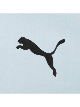 Puma تي شيرت رياضي أزرق كاجوال بأكمام قصيرة وياقة مستديرة وفضفاض بتصميم متحرر مناسب للجنسين، الرقم 682915-69