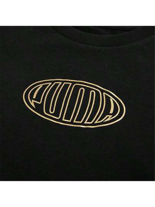 Puma تي شيرت رجالي برقبة دائرية وأكمام قصيرة تي شيرت رياضي غير رسمي مريح للجري تي شيرت رياضي 676624-01