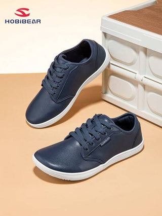 HOBIBEAR أحذية ذات أصابع قدم واسعة، أحادية اللون بطراز بسيط، خفيفة الوزن للاستخدام الخارجي، ذات نعل ناعم مريح، مناسبة للنساء والرجال، للياقة البدنية والأنشطة الخارجية