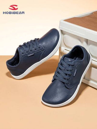 HOBIBEAR أحذية ذات أصابع قدم واسعة، أحادية اللون بطراز بسيط، خفيفة الوزن للاستخدام الخارجي، ذات نعل ناعم مريح، مناسبة للنساء والرجال، للياقة البدنية والأنشطة الخارجية