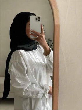 قطعة واحدة شال مربع من الشيفون اللون الأحادي للنساء، شال كاجوال مناسب للاستخدام اليومي، بمقاس 110*110 سم