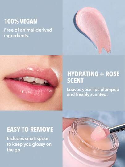 SHEGLAM كريم العناية بالشفاه Pillow Lips قناع إصلاح الشفاه أثناء الليل يقلل من الخطوط الدقيقة في الشفاه قناع الشفاه أثناء النوم زيت بذور الجوجوبا خلاصة الشفاه بلسم الشفاه فيتامين E برايمر الشفاه روج تنت أرواج علامة تجارية جمال مكياج ميكب مستحضرات تجميل...