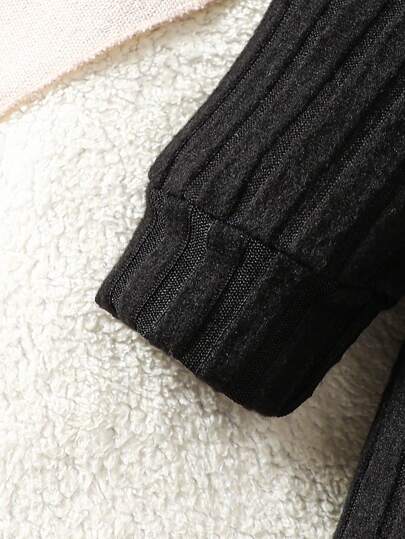 SHEIN جمبسوت قطعة واحدة من القطيفة ذات لون أحادي للأولاد الرضع، طراز كاجوال ناعم ومريح مناسب للخروجات في فصلي الخريف والشتاء، اللعب في الهواء الطلق، العطلات، الحياة اليومية، السفر، تأتي مع قبعة